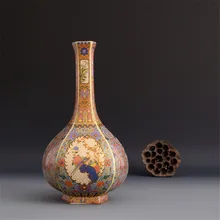 Цзиндэчжэнь изделия ручной работы под старину династии Цин Yongzheng покрытая эмалью ваза годовая ваза Античная коллекция украшения R1868