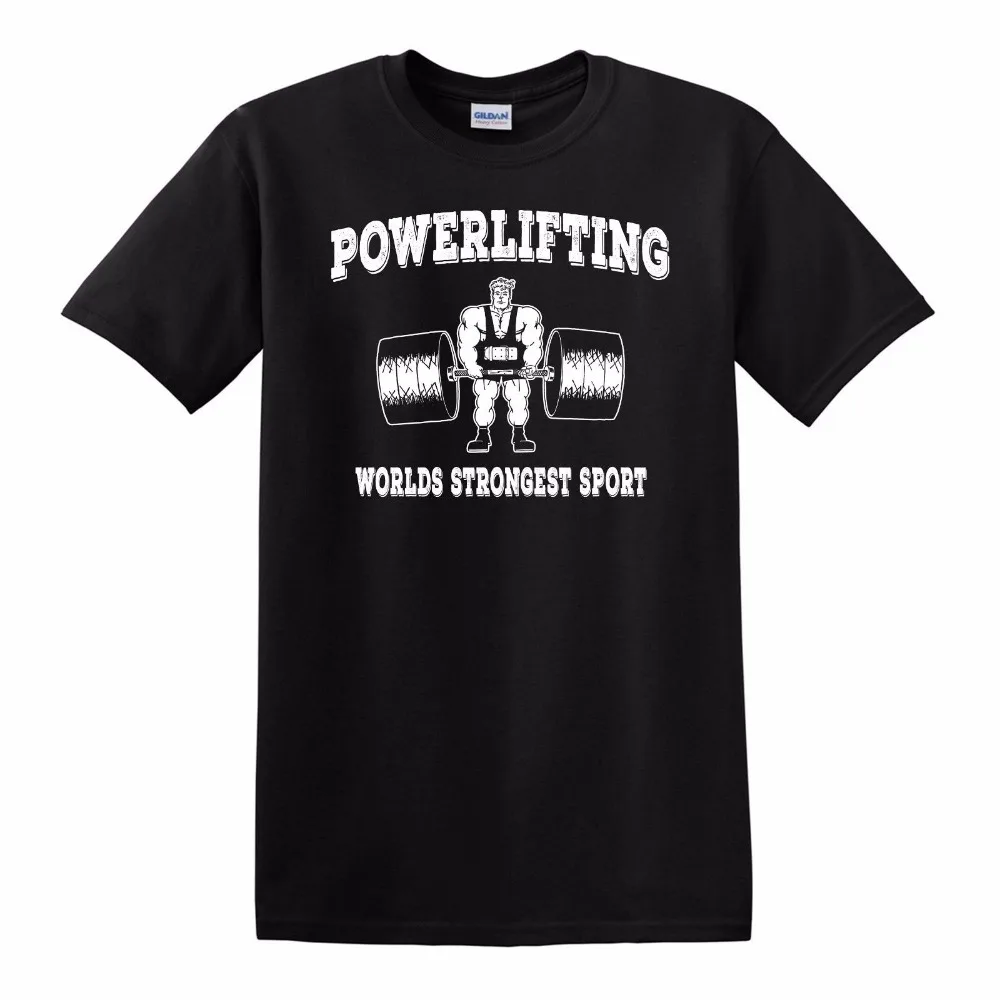 

2018 Fashion Men T-Shirt Casual Short Sleeve For Men Clothing Summer Powerlifting Strongest Sportser T Shirt Hot Sale Clothes