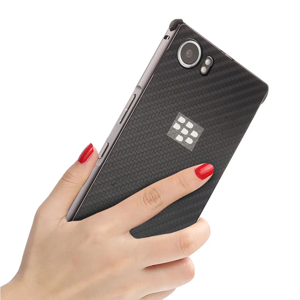 

2 in 1 Case for Blackberry KEYone Key2 Carbon Fiber Grain Coque Metal Bumper+PC Protective Back Cover Key2 Thin Matte Coque