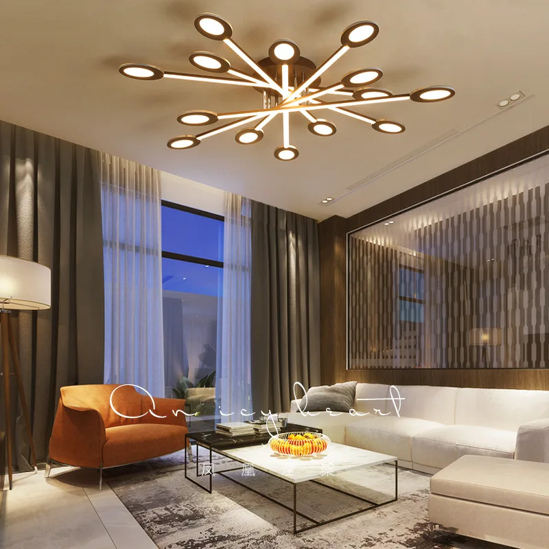 

postmodern Simple LED Creative Ceiling lighting novelty bedroom Ceiling lights Nordic Acrylic Fixtures living room ceiling lamps