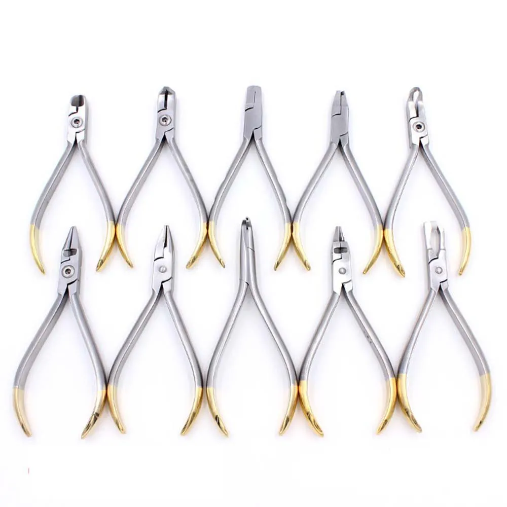 

Dental orthodontic forceps Filament end cutting pliers Bending bracket to remove free hook torque forming pliers KIM clamp