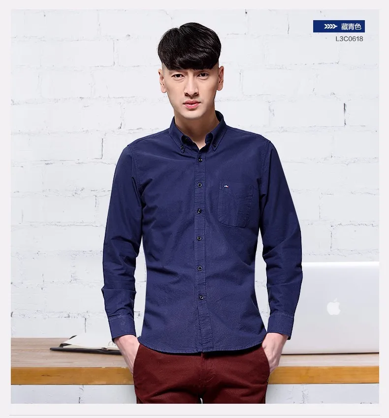 Langmeng, Весенняя Мужская рубашка camisa masculina, 5XL размера плюс, хлопковая брендовая полосатая рубашка, мужские повседневные рубашки с длинным рукавом, оксфордская рубашка