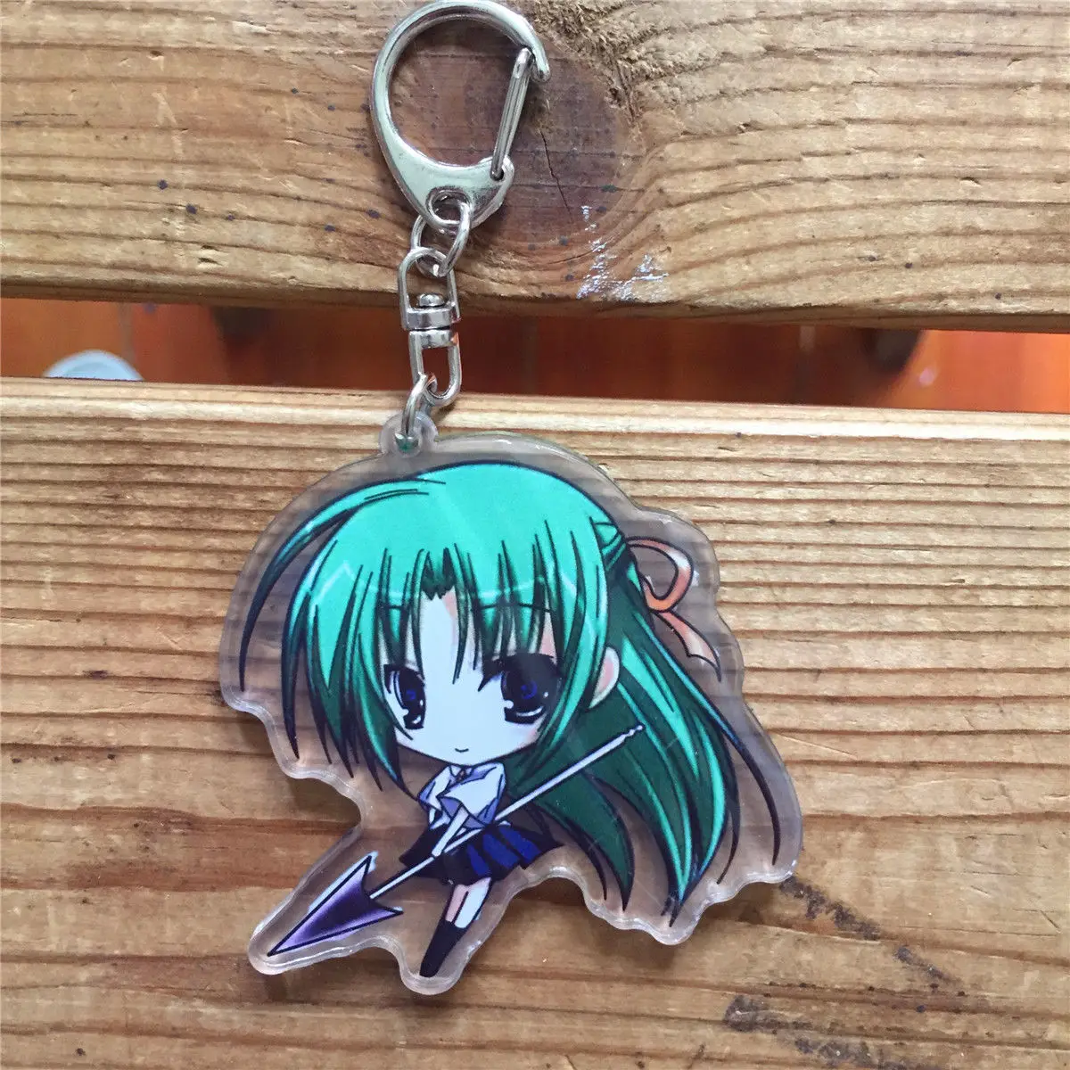 Акриловый брелок для ключей с аниме Higurashi no Naku Koro ni Ryuuguu Rena 6 см|Реквизит костюмов| |