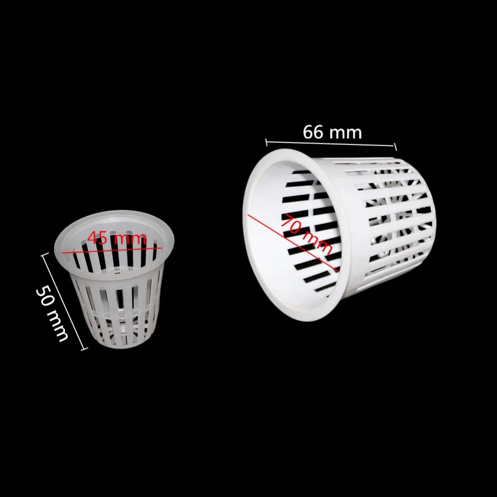 5 Pcs Hydroponic Mesh Pot Vegetable planting basket Soilless cultivation equipment Aeroponic Plastic Plant rooter Net Cup