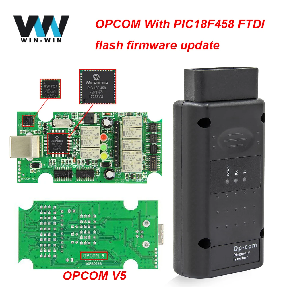 Диагностический кабель OPCOM V5 1 95 70 PIC18F458 FTDI обновление прошивки Op com 99 OBD OBD2 для