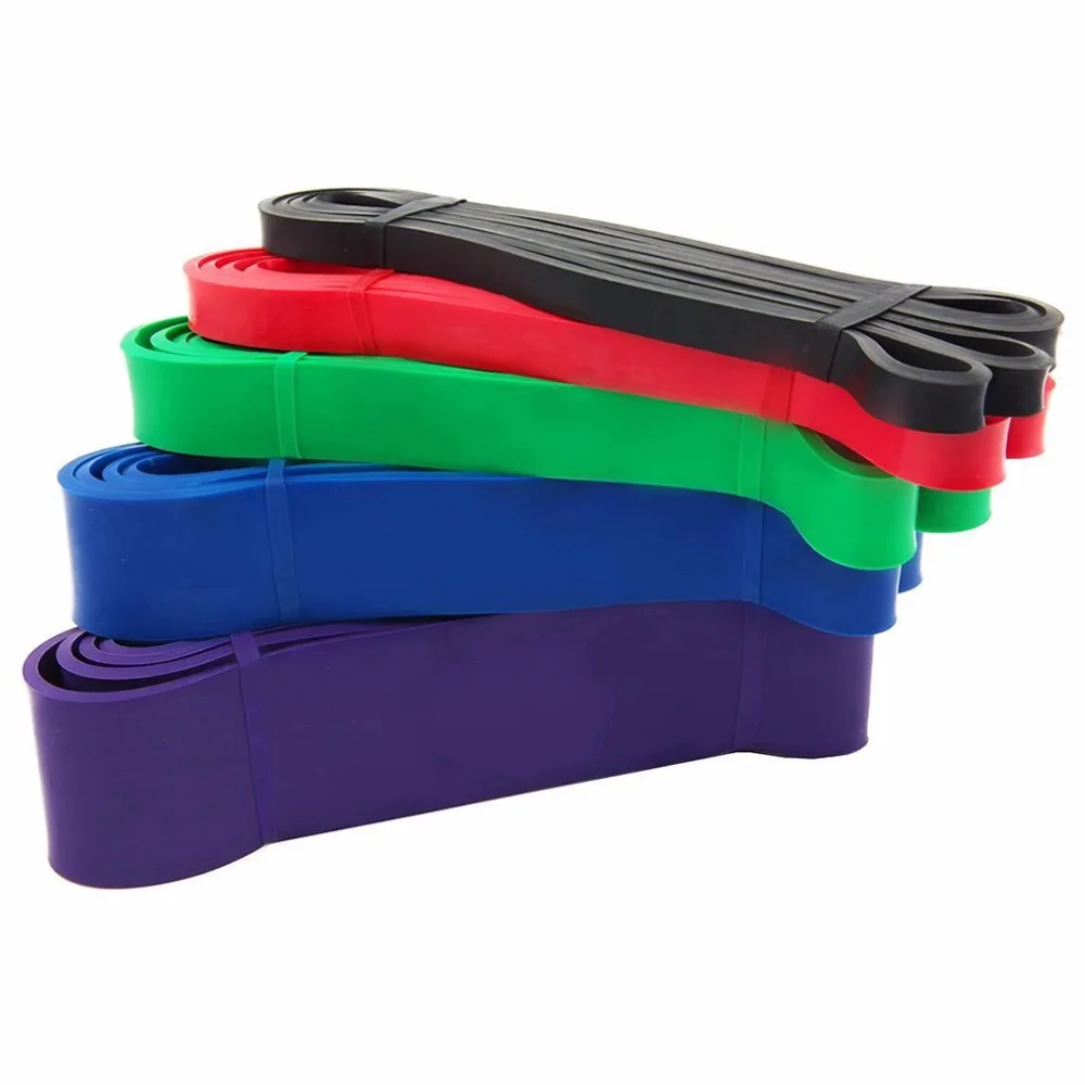 1pc New Rubber BodyBuilding Resistance Band fitness body gym power training For Exercise font b Weight
