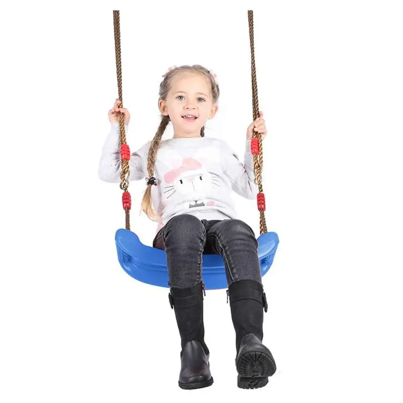 Детское забавное наружное, спортивное, игрушечное качающееся пластиковое садовое качели, Детские подвесные игрушки на сиденье с высотой