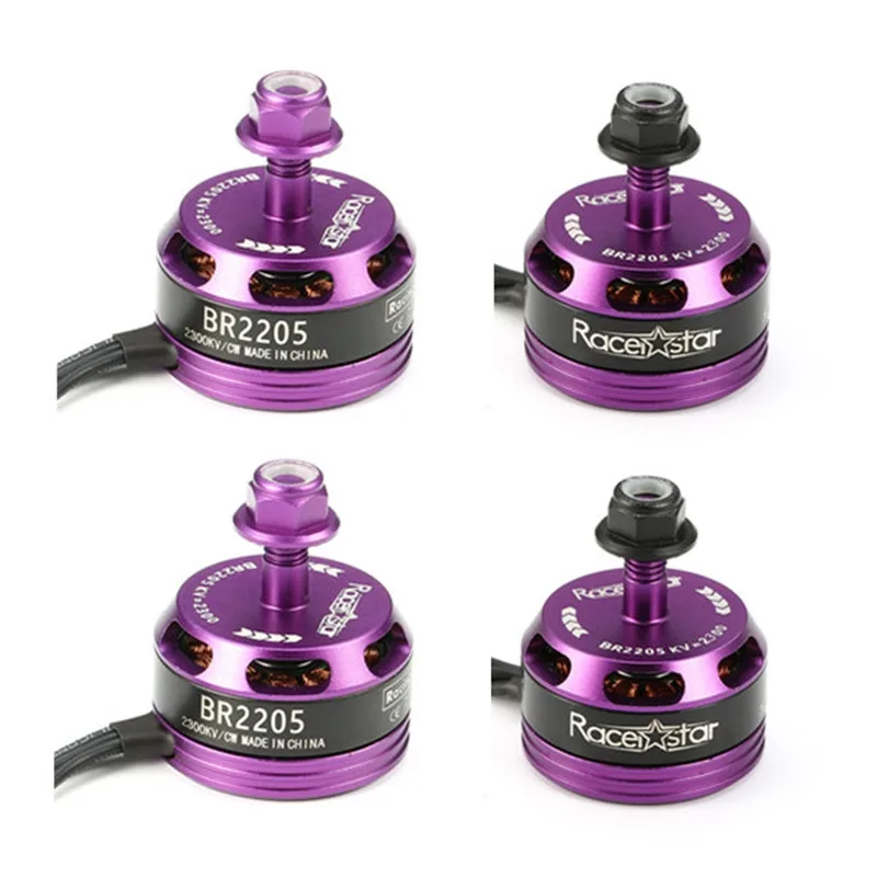 Лучшее предложение 4 шт. 4x Racerstar Racing Edition 2205 BR2205 2300KV 2 4S бесщеточный двигатель CW CCW