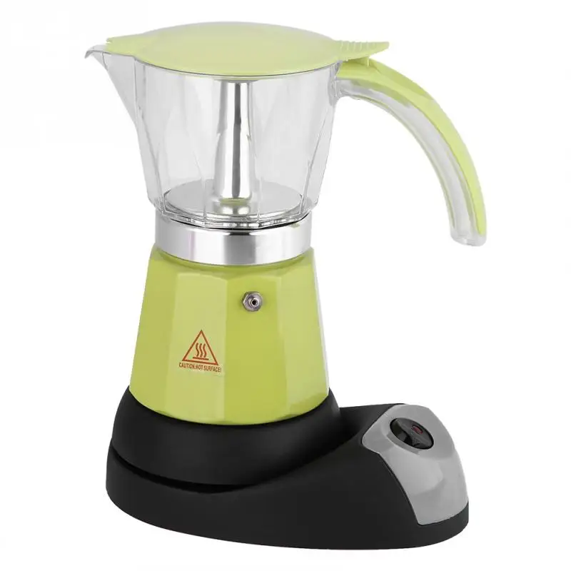  Yosoo 480w 220v 300ml/6 Cups Coffee Maker Electric Coffee Maker  Cups Electric Detachable Home Kitchen Moka Coffee Maker Pot: Home & Kitchen