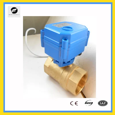 2wayDC12V 1 дюймовый Электрический клапан латунный ВКЛ-ВЫКЛ тип для автоматического управления потоком оборудования