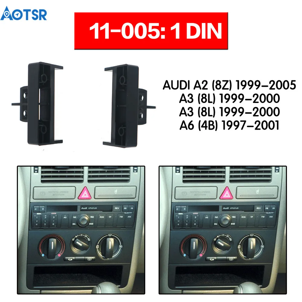 

1 Din Car Stereo Fascia Trim Kit for AUDI TT 1998-2003 for AUDI A2 A4 1999-2002 Radio Frame Panel Stereo Dash Audio Trim