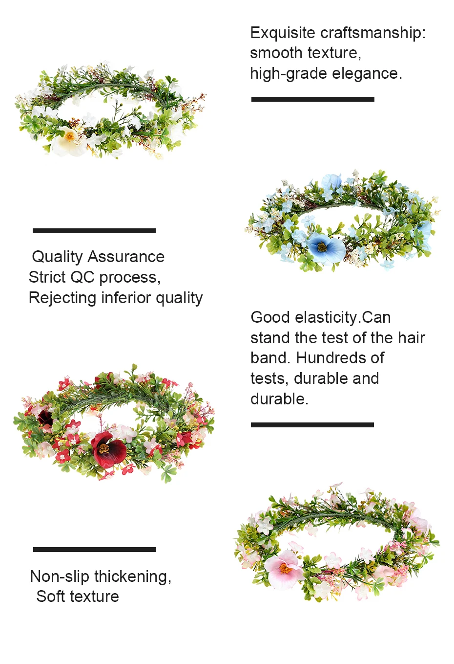 Flower Hairband Wedding Bride Flower Crown