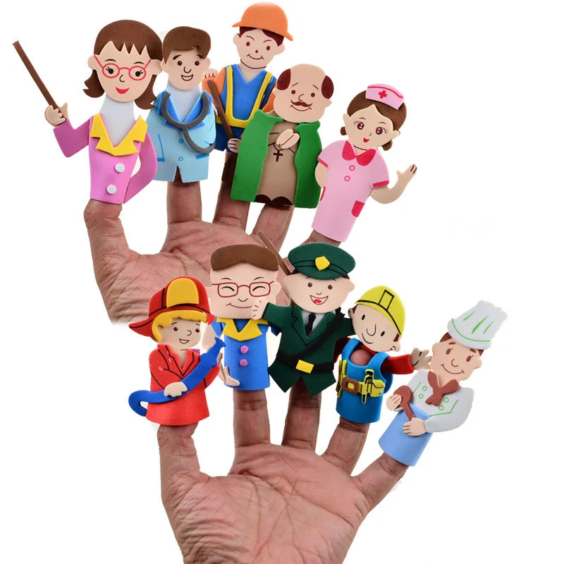 BOHS 10pcs EVA Foam Story Props Occupation Jobs Teachers Engineers