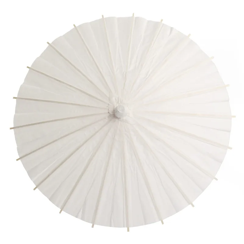YO CHO 20.47in Wedding mariage Umbrella Wedding Accessories Photo props Decoration Beige Paper White Umbrella DIY Bridal parasol