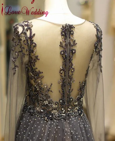 New Arrival Sexy Mermaid Evening Dress Custom made Long Sleeves Heavy Crystal Beaded Trumpet Muslim Evening Gown sexy evening gowns