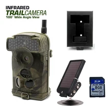 Free Shipping!Ltl Acorn 6310WMG MMS GPRS Trail Game Hunting Camera+Free 8G SD Card+7V Solar Panel+Metal Box