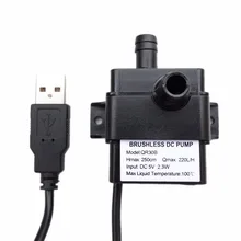 

Professional Low Noise QR30B DC 5V 2.3W 220L/H Flow Rate Waterproof IP68 CPU Cooling Car Brushless Ultra-quiet Mini Water Pump