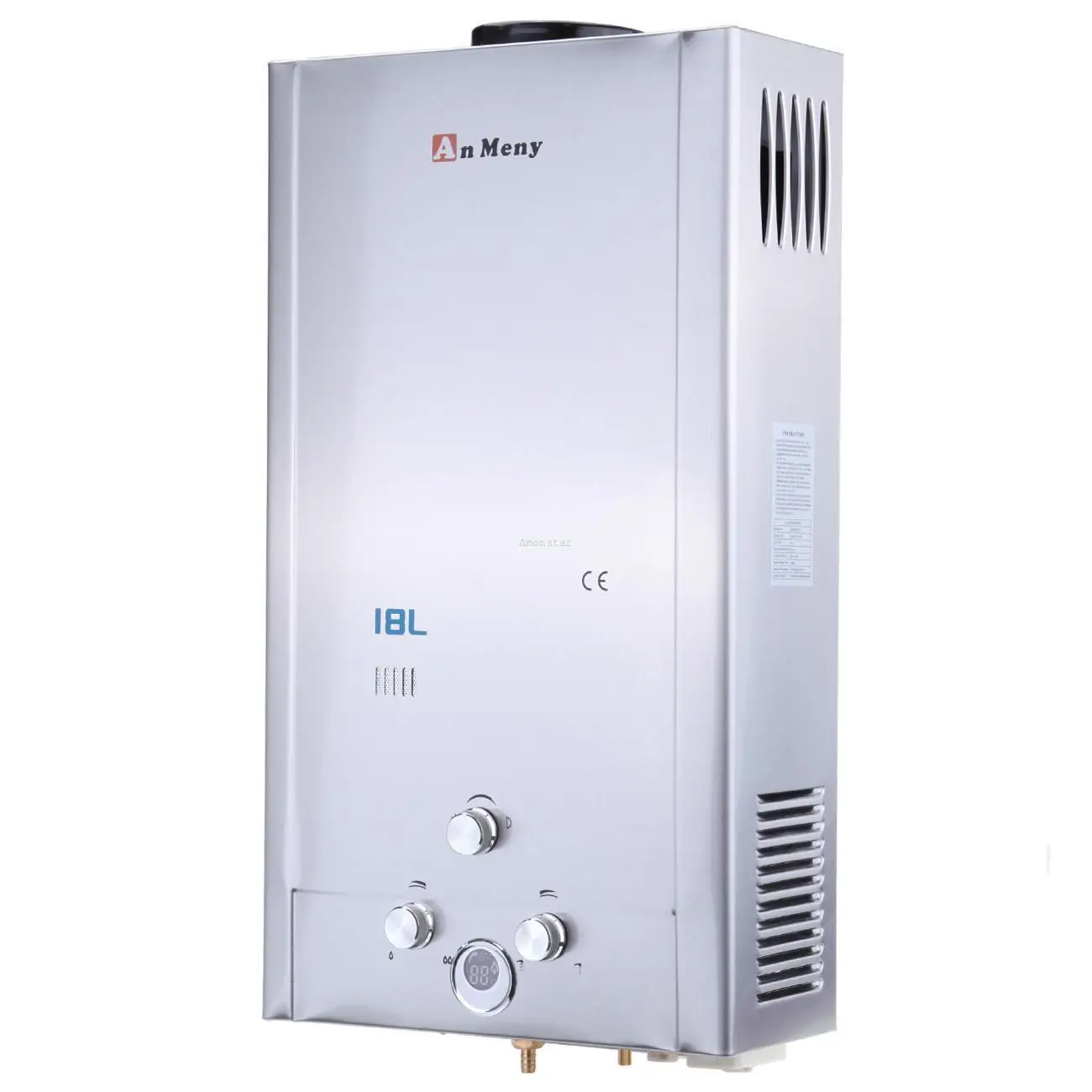 Быстрая доставка 18L Tankless пропана LPG газовый котел водонагреватель 5GPM цифровой