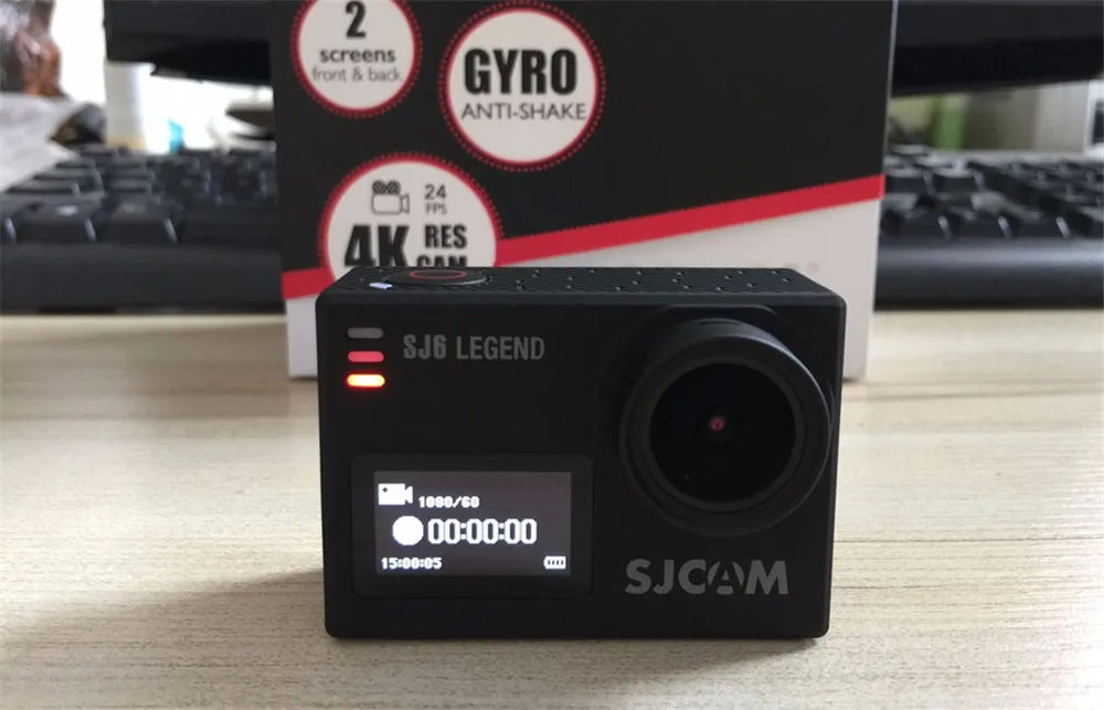 SJCAM SJ6 Легенда экшн камера Спорт DV Wi-Fi Notavek 96660 4 К 24fps Ultra HD Водонепроницаемый 2.0 Дюймов Сенсорный Экран SJ Cam Действий Камеры