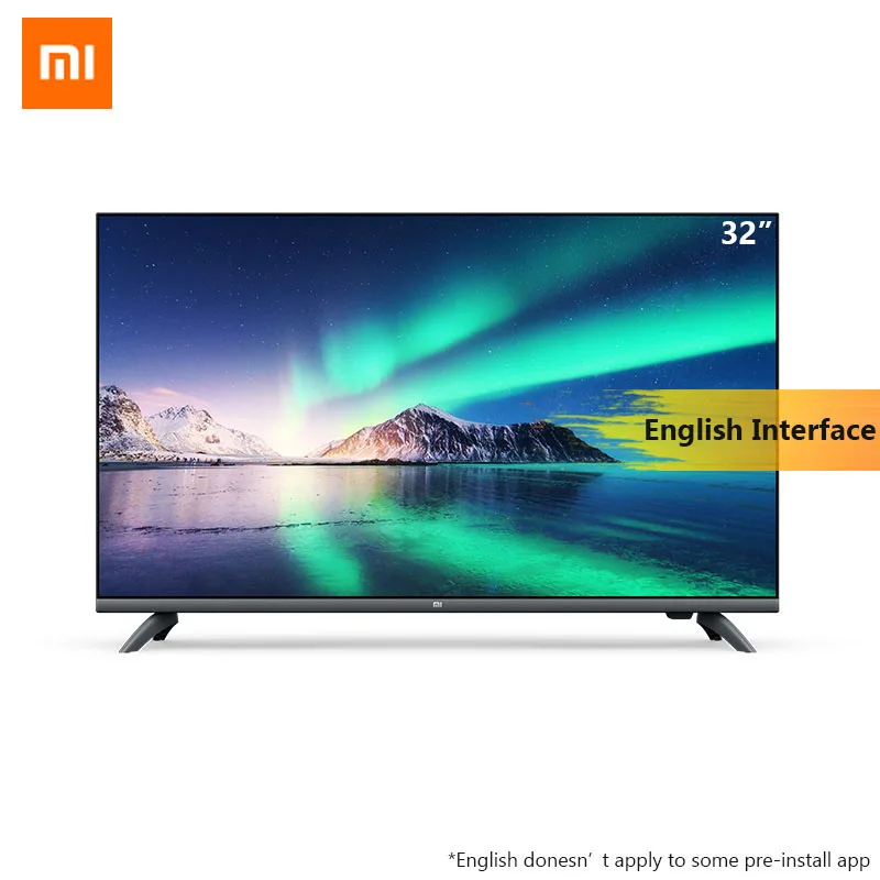 Xiaomi AI Полный Экран Smart tv E32A 32 дюйма 1G ram 4G HD интеллектуальное телевидение HDMI wifi игры полный дисплей ТВ с DTS