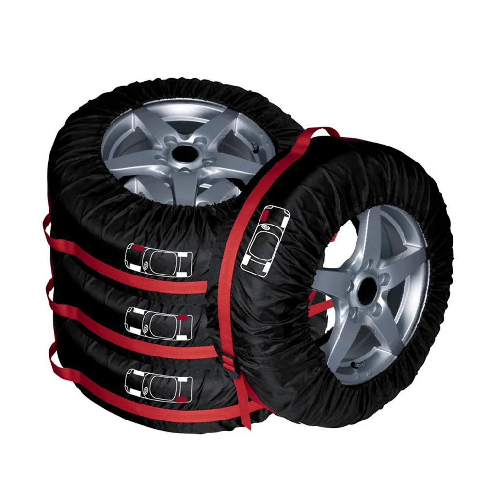 Car Spare Tyre Cover Tire Storage Bag Garage Tire Case Auto Vehicle Automobile Tire Accessories