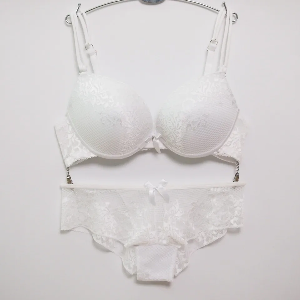 underwear sets sale The new European and American lace sexy bra underwear sets fashion bra embroidery sets sheer bra and panty sets Bra & Brief Sets