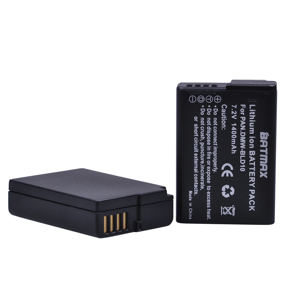 Batmax-Bateria para Panasonic, DMW-BLD10, BLD10E, BLD10PP,DMC, GF2GK,