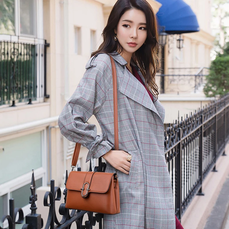 

New Elegant Shoulder Bag Women Small Square Crossbody Bags Lady High Quality PU Leather Messenger Bag With Two Shoulder Straps
