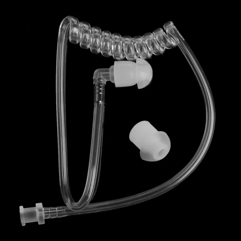 Прозрачная катушка акустическая Воздушная трубка наушник с медным кольцом для двухсторонней рации рация наушник наушники аксессуары