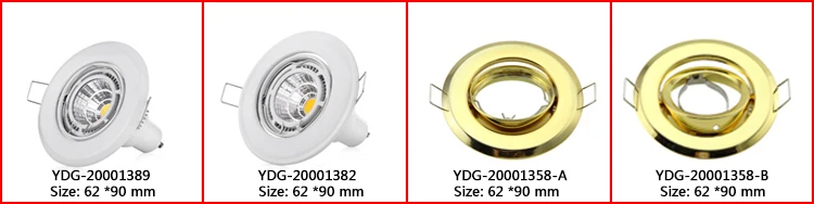 Fire Rated Square Led Ceiling Light Fixture Recessed Light Fixture of led spotlight Down Light