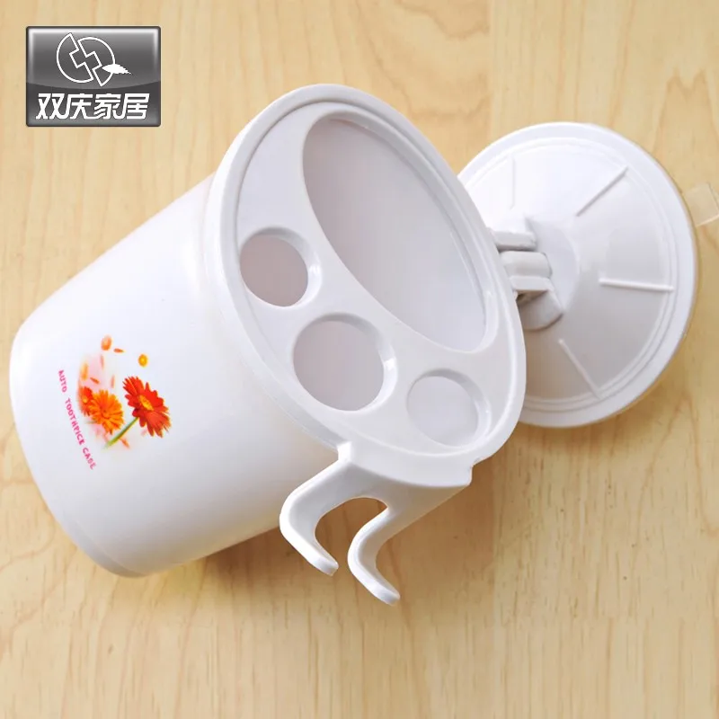 wall mounted brush holder bathroom plastic holder toothpaste holder shaver palstic holder hot sales