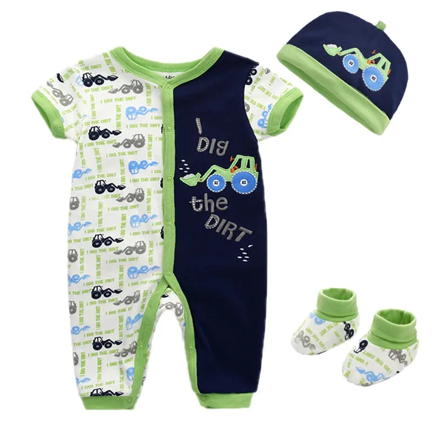 Комплекты одежды для малышей комплект одежды для новорожденных мальчиков и девочек, хлопковая детская одежда с длинными рукавами, шапка+ футболка+ штаны+ носки, комбинезон, Одежда для младенцев - Цвет: Baby clothes CSL3101