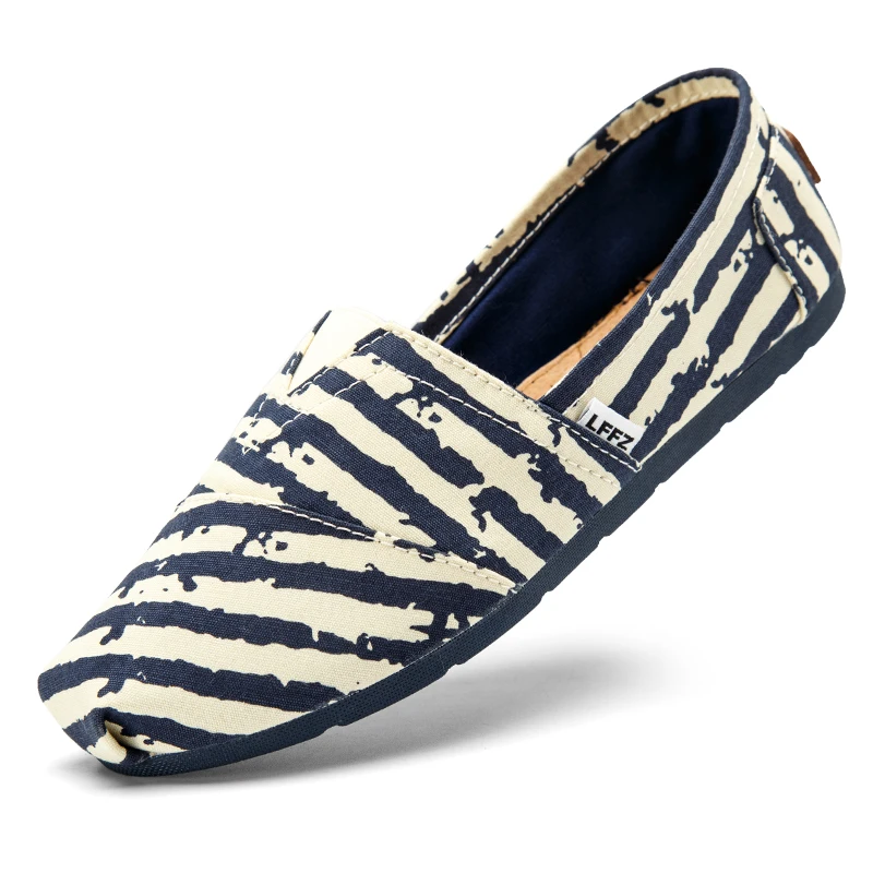 

2018 Summer Canvas Shoes Fashion Men Casual Shoes Breathable Zapatos Hombre Flats Slip-on Creepers Espadrille cd28-4