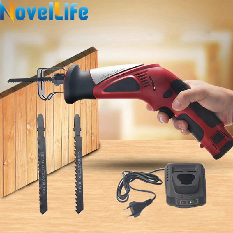 12V Portable Cordless Reciprocating Saw Electric Saber Saw Rechargeable