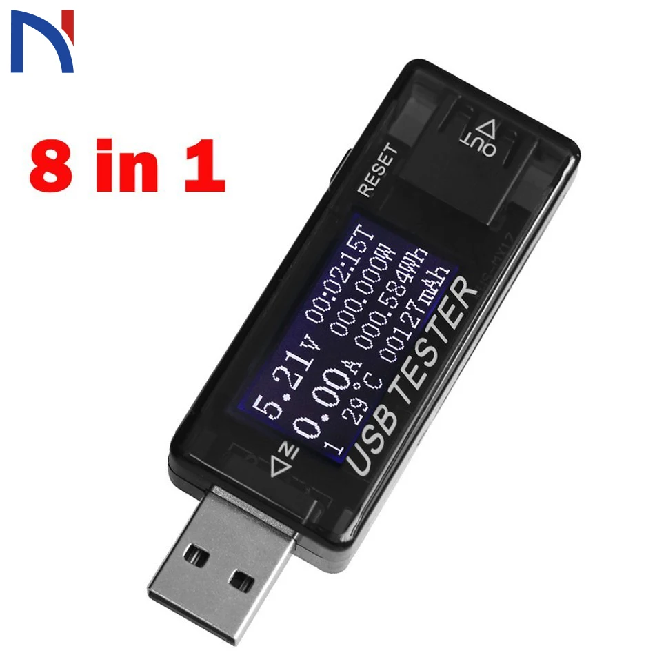 Вольтметр 8 в 1 QC 2 0 3 4 30 электрическая мощность USB тестер емкости напряжения