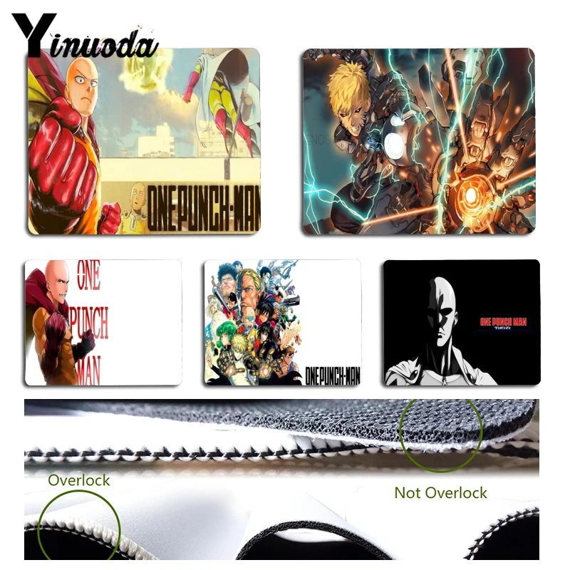 

Yinuoda Hot Sales Anime One Punch Man Comfort Mouse Mat Gaming Mousepad Size for 180x220x2mm and 250x290x2mm Rubber Mousemats
