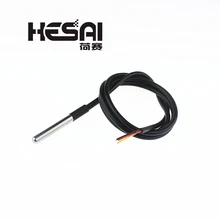 18b20 посылка из нержавеющей стали, водонепроницаемый датчик температуры 18b20, датчик температуры 18B20 для arduino Diy Kit