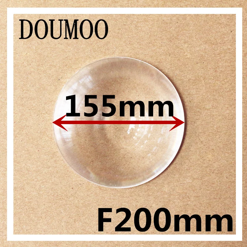 

free shipping support dropshipping 5 pcs Diameter 155 mm Fresnel Lens Focal length 200 mm round plastic magnifying lens