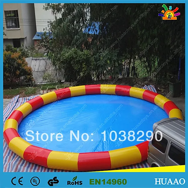 

Commercial colorful swimming pool round inflatable PVC pool with free air blower and free shipping by air express to door