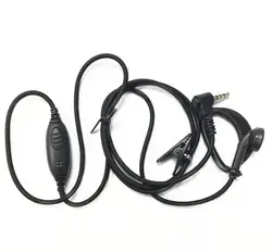 5 piezas негр, Куерда де cáñamo, auriculares для $ термин impacto baofeng BF888S UV5R BF666S UV6R для kenwood TK3107 TK3207 TK33