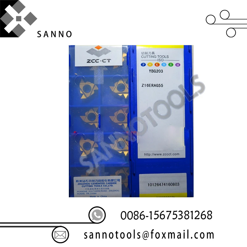 10pcs ZIYI 16ER3.5 ISO BMA CNC Threading blade Carbide Inserts