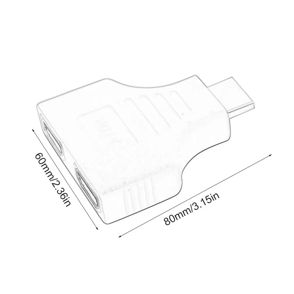 1080P HDMI порты мужчин и 2 женщин 1 в 2 из сплиттер адаптер конвертер для ТВ дропшиппинг