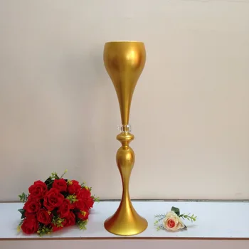 

hot style 70cm / 27.5" gold wedding flower vase wedding table centerpiece table vase wedding decoration 10 pcs