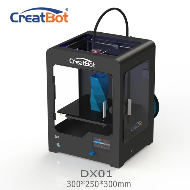 Extraordinary Offers DX01 300*250*300 mm CreatBot 3d printer  Single Extrude Large Build Size Metal Frame 3D Printing 2KG Filaments abs for free