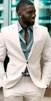 

Latest Coat Pant Designs White Men Suit Wedding Suits for Men Casual Style Blazer Custom Terno Slim Fit 2 Piece Tuxedo Vestidos