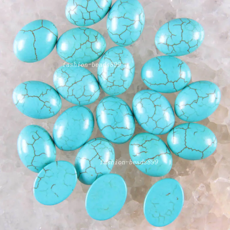 

Free Shipping Fashion Jewelry 12X16X5MM Oval Blue Howlite CAB Cabochon 10Pcs K1816