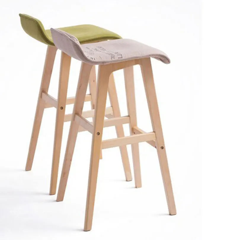

100% wood Bar chair,Bar stools sillas,cadeira,pastoral style bar chair,leisure style,Multiple color choices,Wood Bar furniture