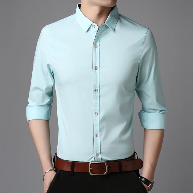 2019 Fashion Brand Designer Shirts Man Dress Shirt Regular Fit ...