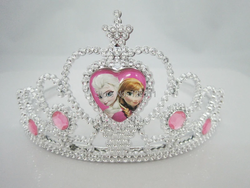 Новая корона Принцесса Эльза Косплей пластиковая корона тиара девушки волос аксессуары для рождественских подарков
