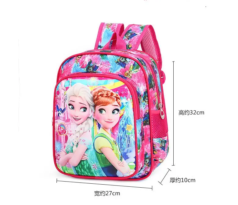 Disney cartoon frozen Elsa Anna школьная сумка для детского сада рюкзак с рисунком спайдермена